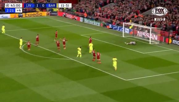 Liverpool vs. Barcelona: Remate de Messi estuvo a centímetros de ser un golazo | VIDEO