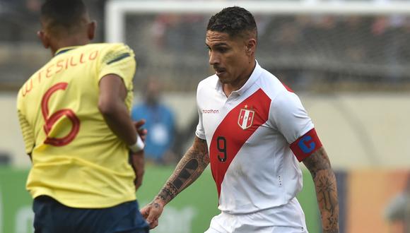 Paolo Guerrero será titular en el Perú vs. Colombia por la fecha FIFA 2019 | Foto: AFP