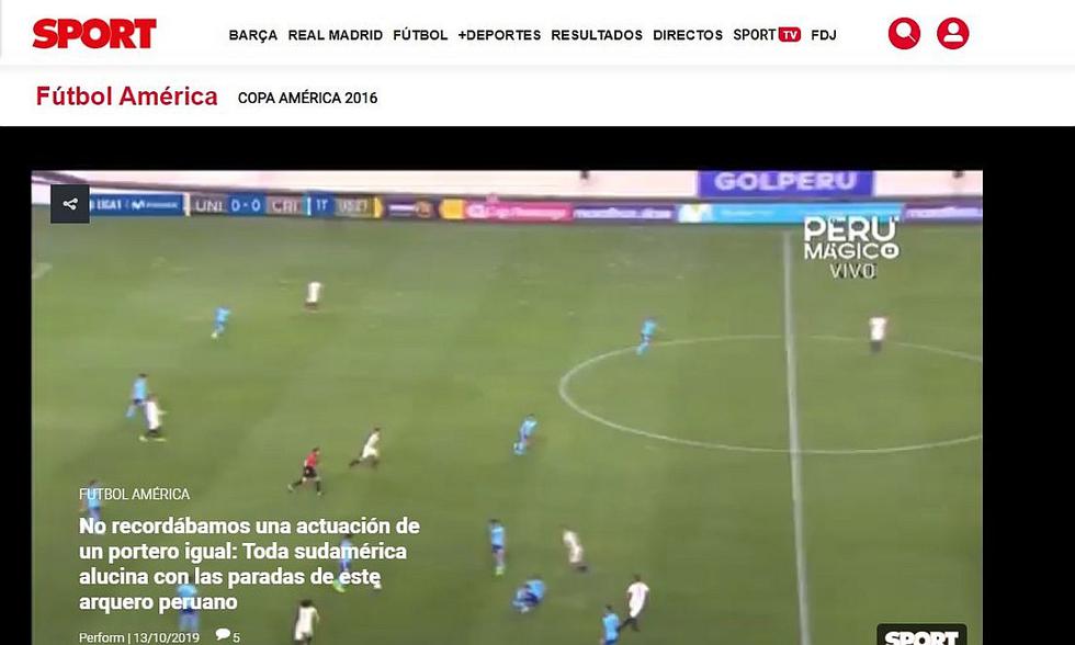 Universitario: José Carvallo es noticia en Infobae y prensa extranjera por sus atajadas ante Sporting Cristal | FOTOS