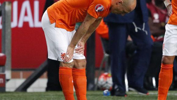 Arjen Robben estará parado cuatro semanas tras lesión en Holanda