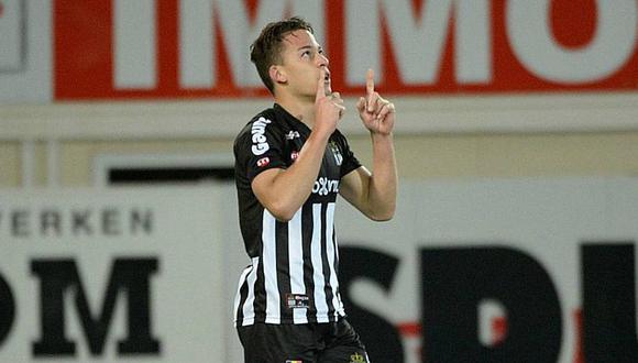 Cristian Benavente anota para el Charleroi y pone el empate ante el Brujas 