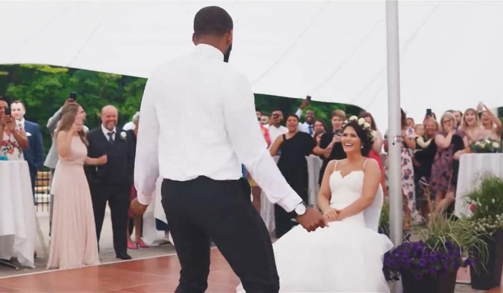 El novio bailarín se llama Mauricen Anderson. (Captura)