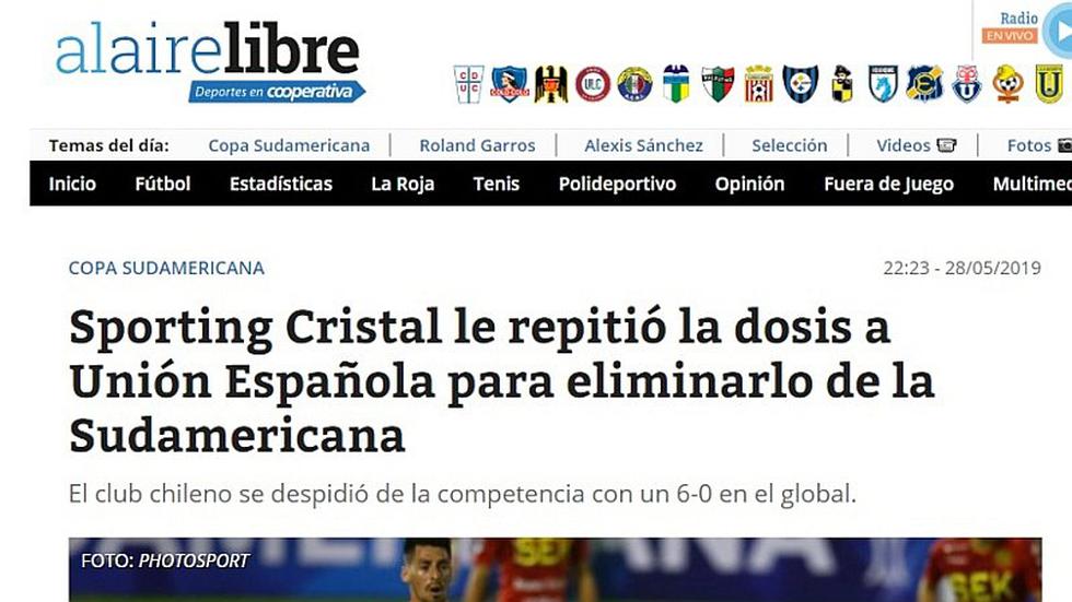 Sporting Cristal: las reacciones en Chile tras la "humillante" eliminación de Unión Española | FOTOS