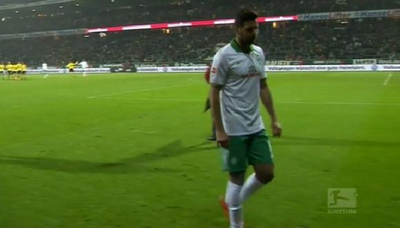 Werder Bremen con Claudio Pizarro pierde con el Borussia Dortmund [VIDEO]