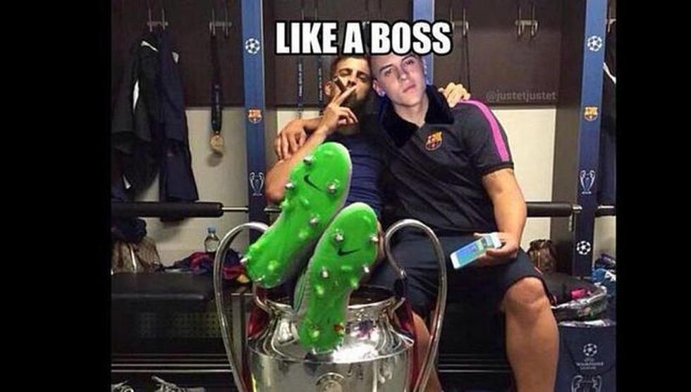 Barcelona: Gerard Piqué y los divertidos memes tras provocación a Kevin Roldán