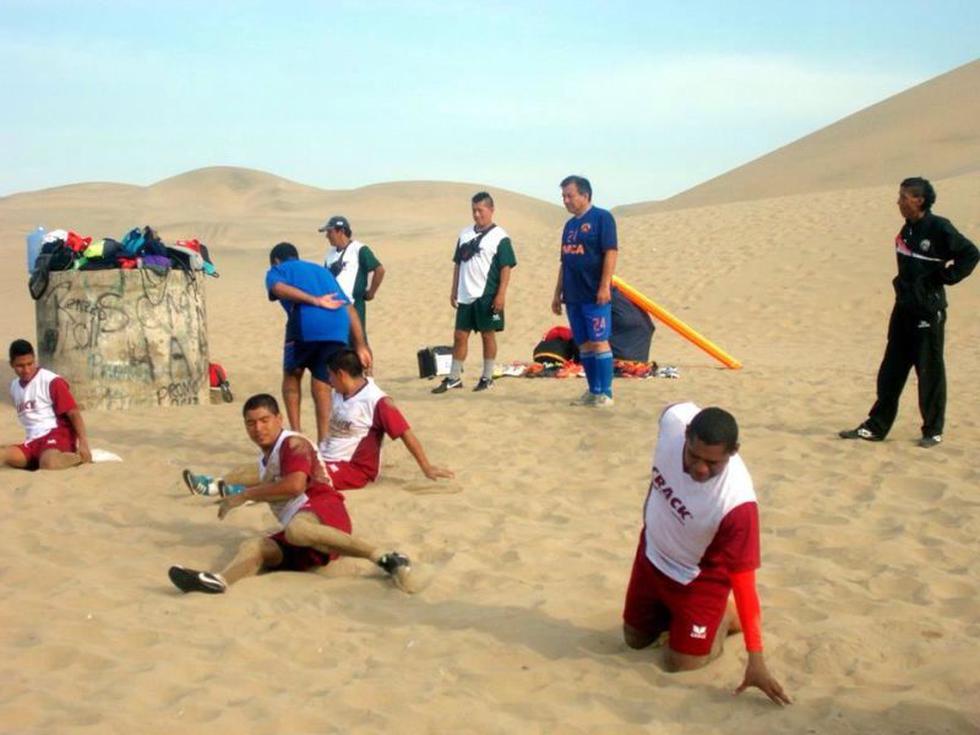 Mira el curioso entrenamiento de Sport Victoria en las dunas de Ica [FOTOS]