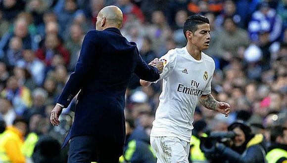 Real Madrid: Zidane satisfecho con actuación de James
