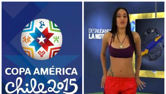Copa América 2015: Presentadora de TV se desnudó por triunfo de Venezuela [VIDEO]