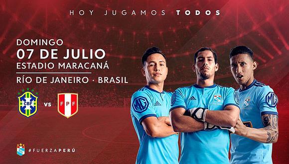 Perú vs. Brasil | Sporting Cristal deseó suerte a la 'Bicolor' ante la 'Canarinha' por Copa América 2019 | FOTO