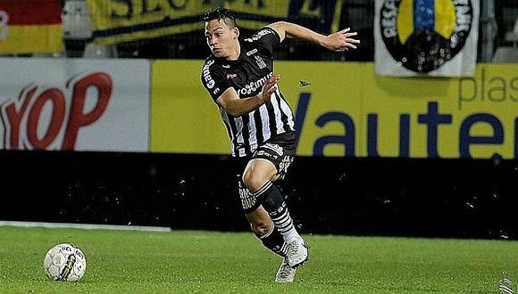 Cristian Benavente fue titular en empate del Charleroi ante el Lokoren