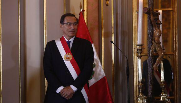 Martín Vizcarra tomó juramento al gabinete de Vicente Zeballos el 3 de octubre del 2019. (Foto: GEC)