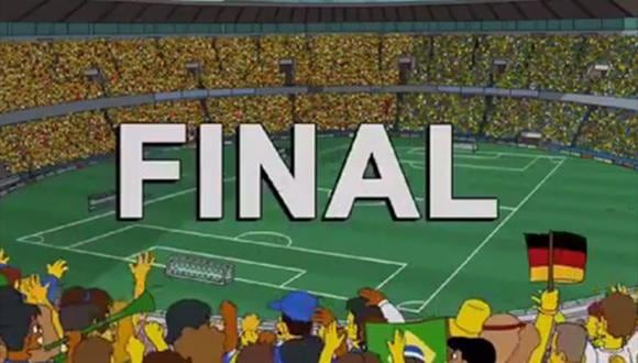 Los Simpsons pronostican la final del mundial Brasil 2014?