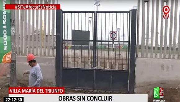 A un día de Lima 2019: Obras inconclusas en los exteriores de la sede de los Juegos Panamericanos | VIDEO