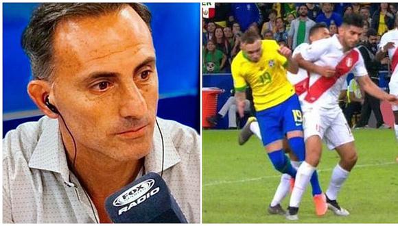 Perú vs. Brasil | Diego La Torre sobre penal al Scratch: "es hombro contra hombro, es escandaloso, una burla" | VIDEO