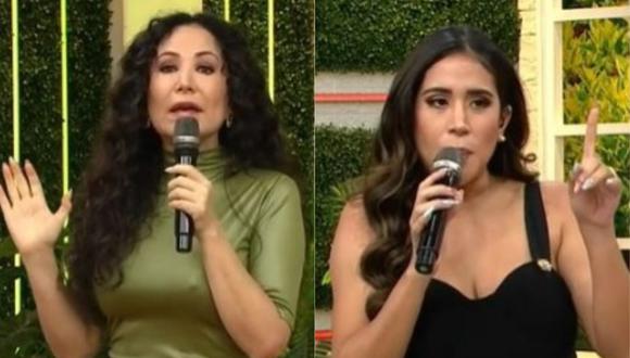 Melissa Paredes interviene en discusión entre Janet Barboza y Christian Domínguez. (Foto: Captura de video).