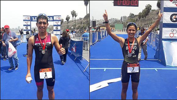 Campeones nacionales de triatlón obtuvieron cupo a Lima 2019