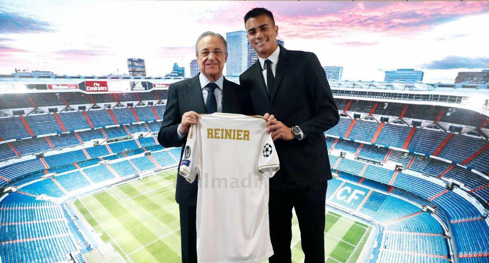 Las postales de la presentación de Reinier como jugador de Real Madrid. (Foto: Real Madrid)