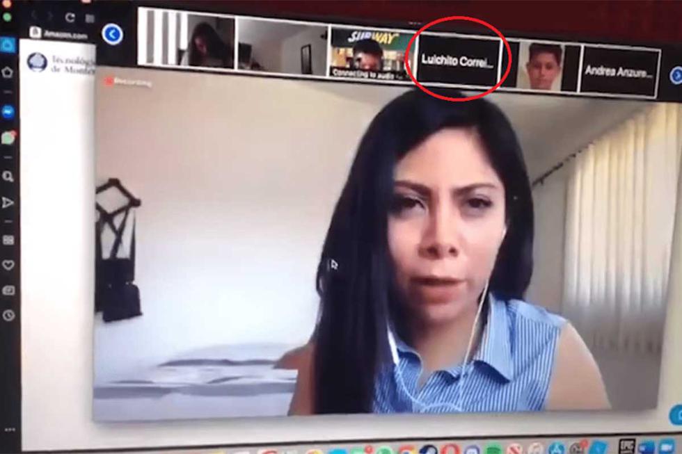 Esta profesora fue ofendida por un alumno pocos segundos antes de iniciar su clase. | Foto: YouTube/Canal66