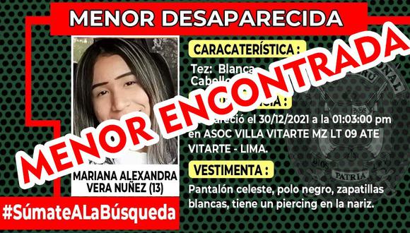 Menor de 13 años reportada como desaparecida desde diciembre del año pasado fue encontrada en la ciudad chilena de Iquique. (Foto: PNP)
