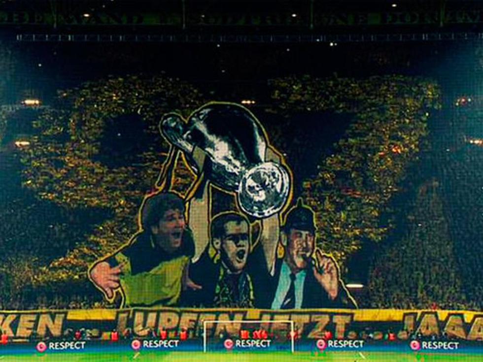 Champions League: Alucinante mosaico del Borussia Dortmund ante la Juventus [FOTO+VIDEO]