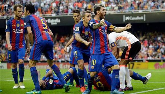 Liga española: Messi reacciona ante botellazo de hinchas del Valencia