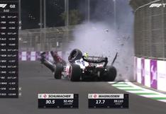 Fórmula 1: Mick Schumacher chocó su auto durante la clasificación del GP de Arabia Saudita