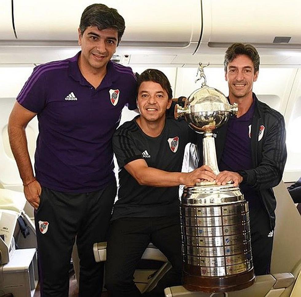 River llegó a Argentina con la Libertadores y festejará con sus hinchas