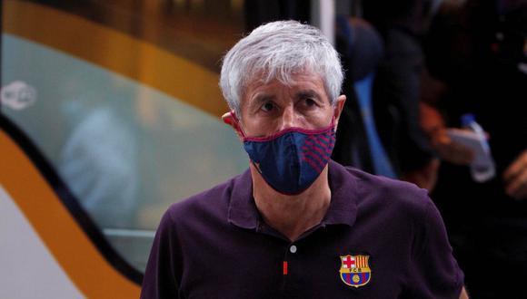 Quique Setién respondió al pedido de Gerard Piqué y los cambios en Barcelona. (Foto: AFP)