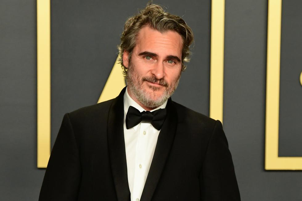 Joaquin Phoenix, ganador del Oscar por "Joker", llevó al siguiente nivel su discurso contra el consumo de animales. Foto: AFP.