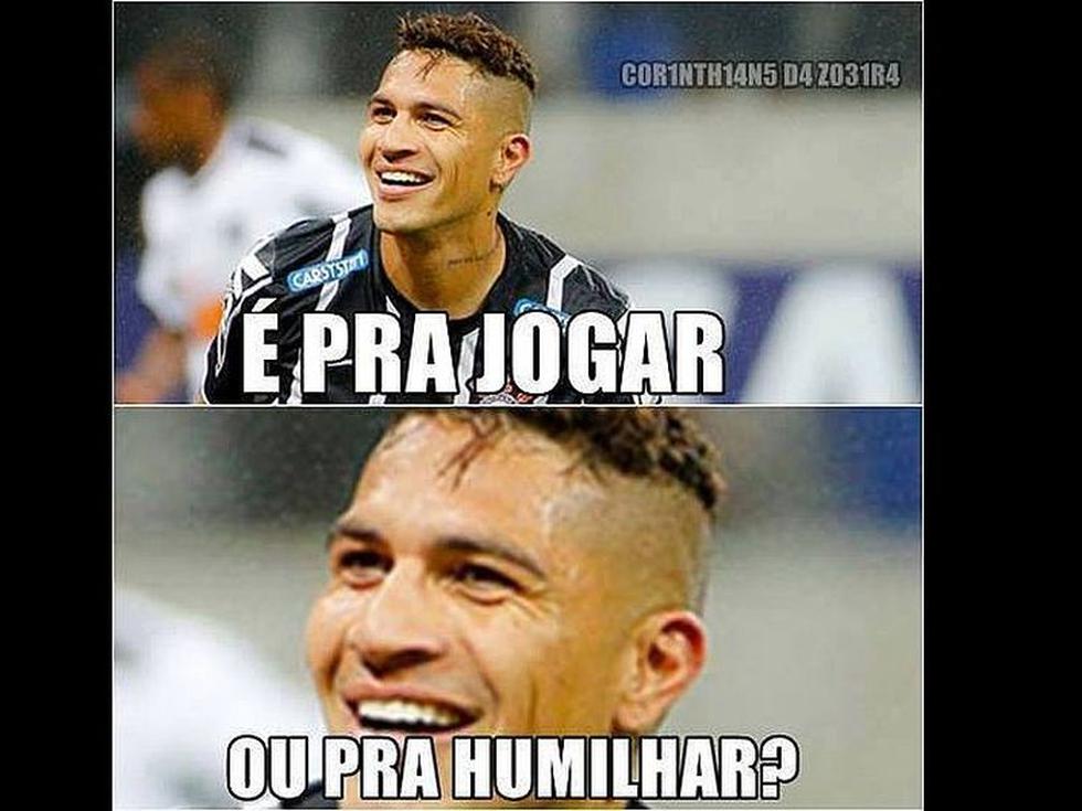 Paolo Guerrero y los memes que lo ponen como la figura del Corinthians [FOTOS]