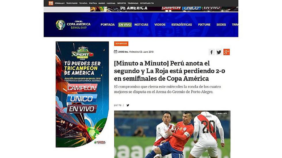 Perú bailó a Chile | Así reaccionaron en Chile tras victoria de la selección peruana en la Copa América | FOTOS