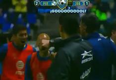 ​Juan Reynoso y su eufórica celebración por gol al último minuto del Puebla en la Liga MX | VIDEO