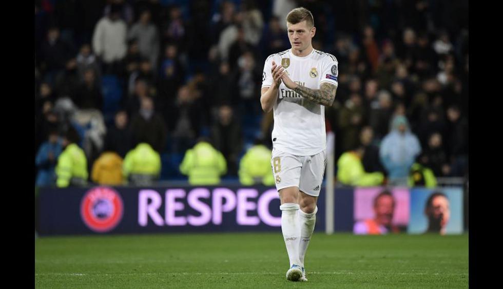7.- Toni Kroos (Real Madrid), en en 66.7 millones de dólares. (Foto: AFP)
