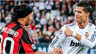 Ronaldinho felicitó a Cristiano Ronaldo por su cuarto Balón de Oro [FOTO]