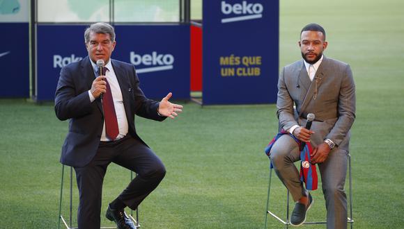 Memphis Depay consideró que cumplió un sueño al llegar al FC Barcelona. (Foto: Reuters)