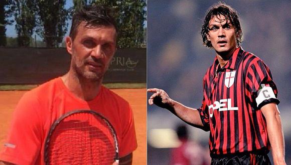 Exmundialista Paolo Maldini regresa a las canchas...de tenis (VIDEO)