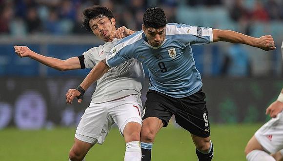 Uruguay empató 2-2 con Japón y definirá su clasificación ante Chile en la Copa América