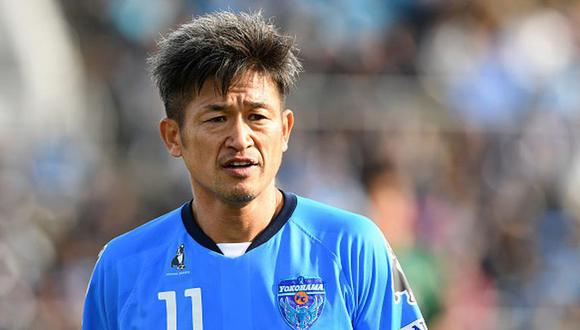 Kazuyoshi Miura, de 54 años, seguirá jugando al fútbol en 2022. (Foto: Yokohama FC)