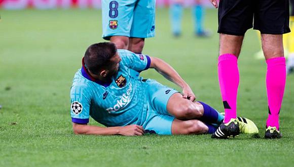 Barcelona vs. Dortmund: Jordi Alba y la terrible lesión en el bíceps femoral en la Champions League | VIDEO