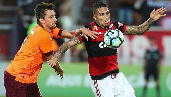 Flamengo derrotó 2 a 0 a Paranaense con Guerrero los 90 minutos