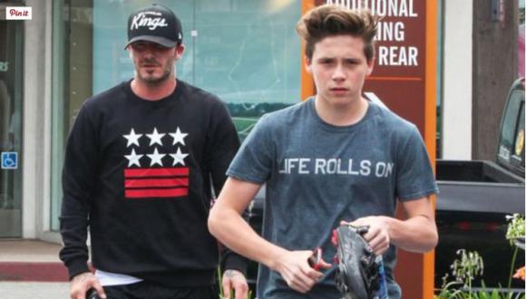 Insólito: David Beckham tiene a su hijo de camarero