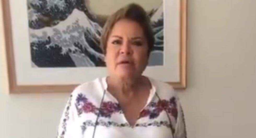 La exministra de la Mujer, Rosario Sasieta. envió un fuerte mensajes a los jóvenes por el COVID-19. (Captura de video/Twitter).