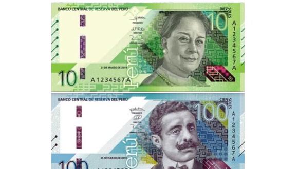 Chabuca Granda y Pedro Paulet son los personajes elegidos para estar en los billetes de 10 y 100 soles respectivamente. (Foto: Difusión)