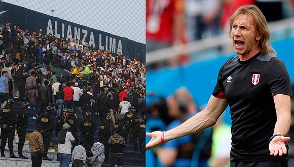 Ricardo Gareca se pronuncia sobre los hechos violentos en el fútbol peruano