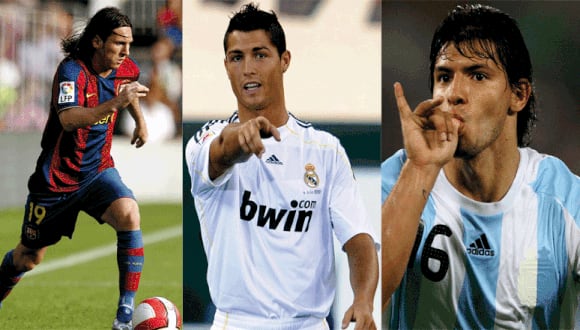 Messi, Ronaldo y Agüero en la lista para el Balón de Oro