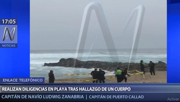 El cuerpo de José Moya fue ubicado en la playa La Escondida, al sur de Lima. (Canal N)