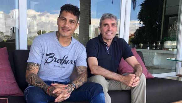 Paolo Guerrero se reunió con Néstor Bonillo. (Foto: @SeleccionPeru)