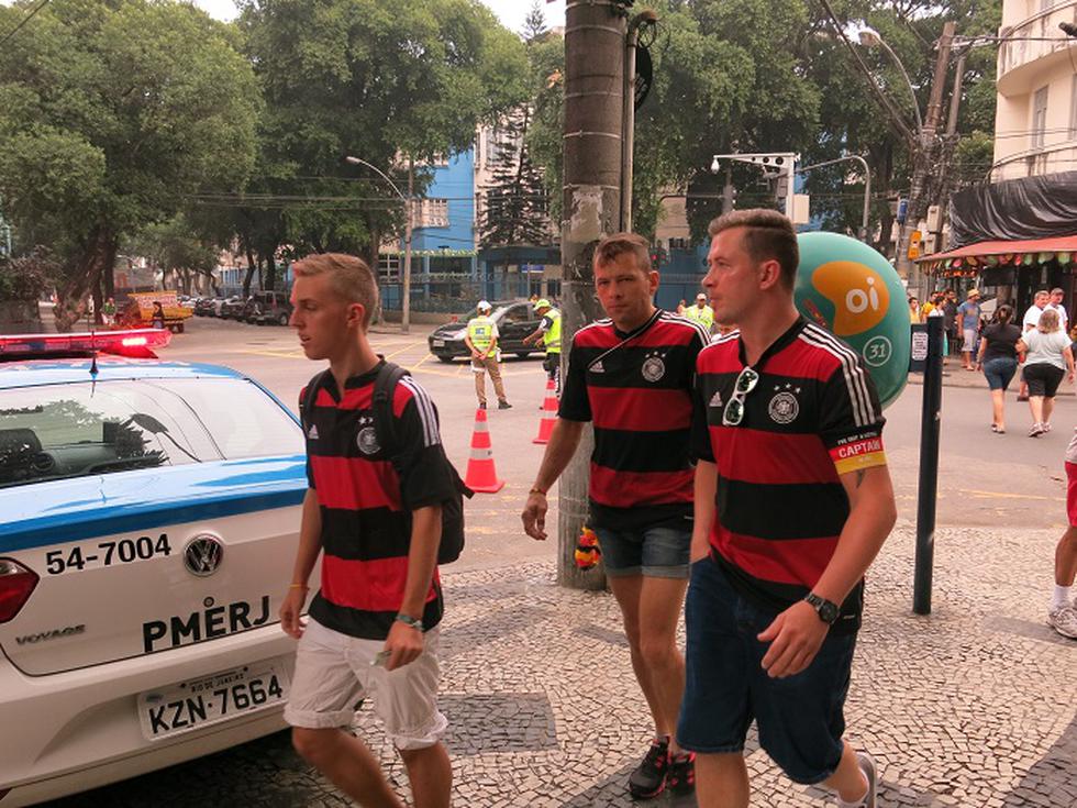 Brasil 2014:: Hinchas alemanes invaden el Maracaná [FOTOS]
