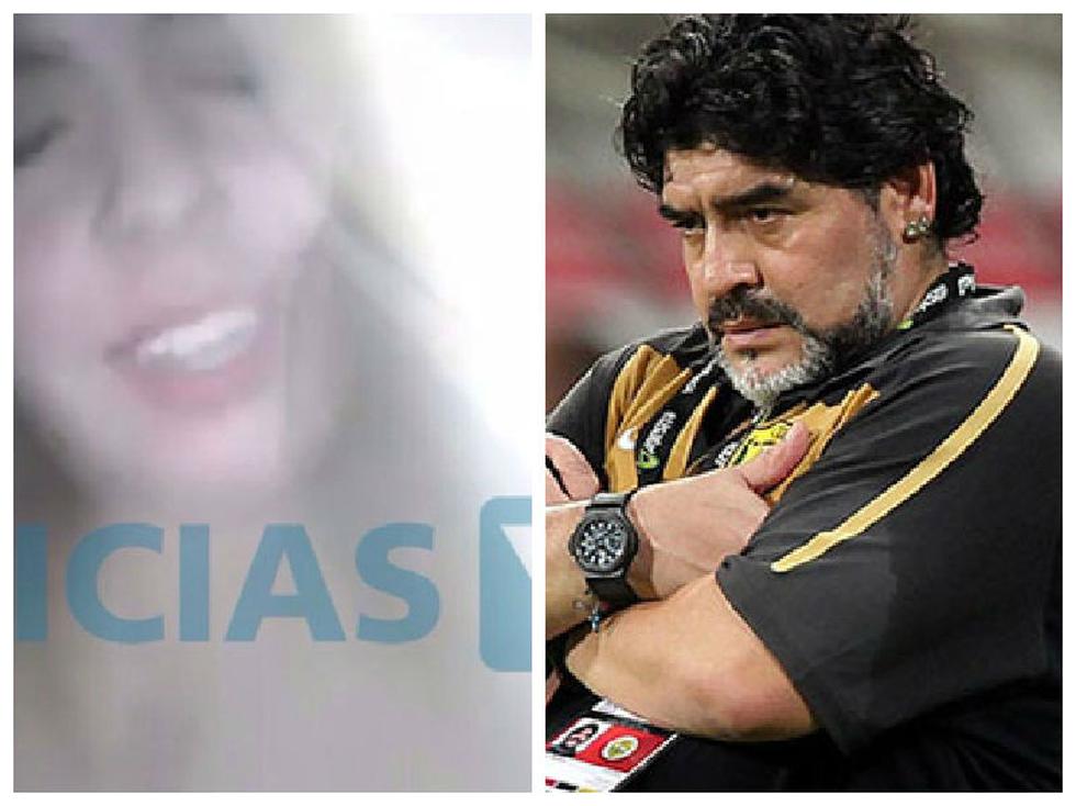 Se filtró un supuesto video íntimo de la hija de Diego Maradona 