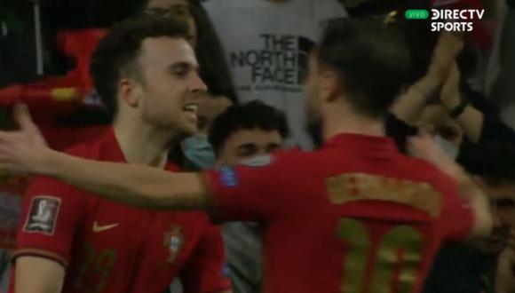 Gol de Diogo Jota para el 2-0 de Portugal vs. Turquía. (Captura: DirecTV Sports)